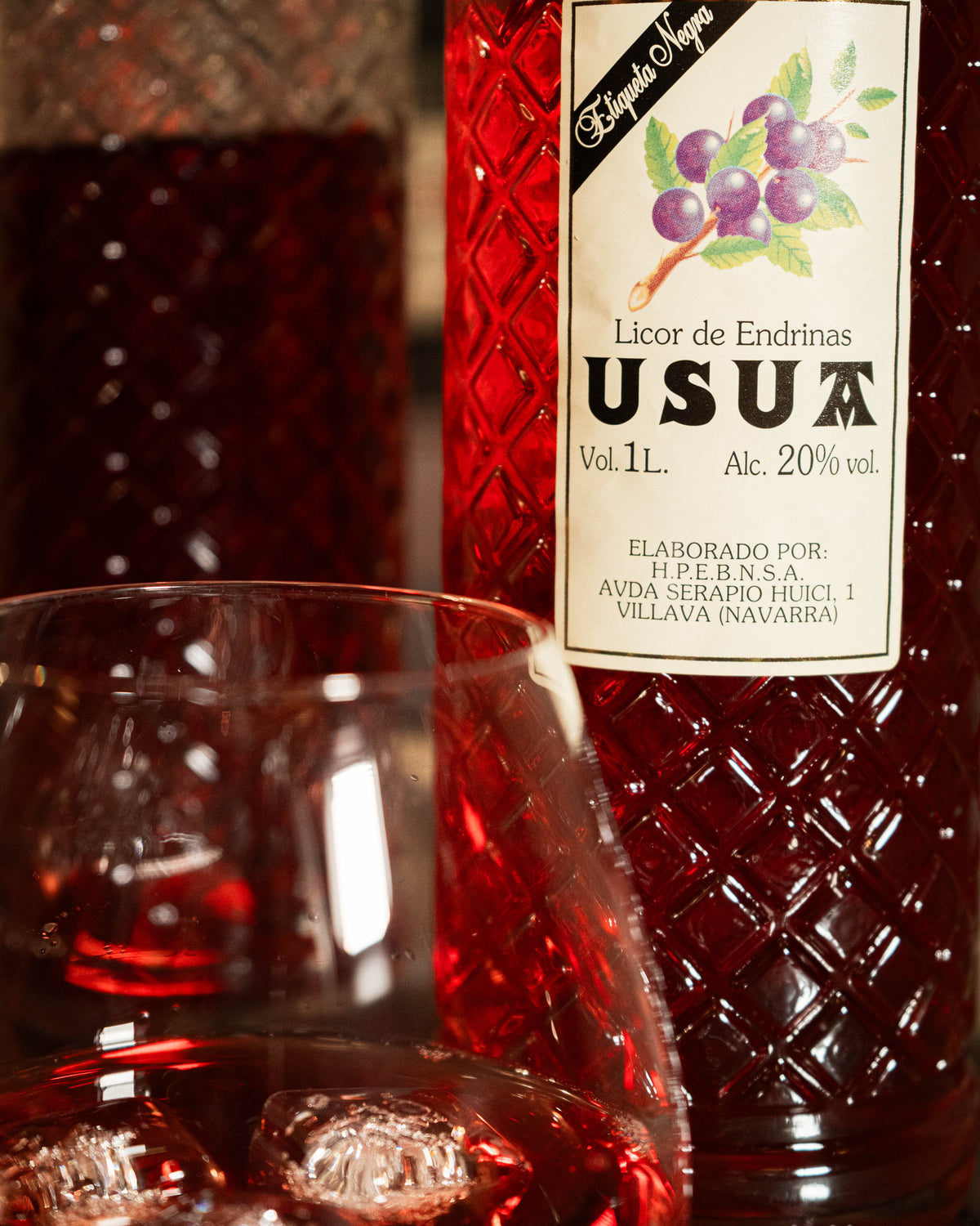 Licor de Endrinas Usua 20º 1 L 6 unidades